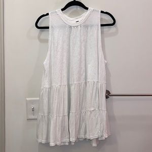 Free people white mini cover up dress